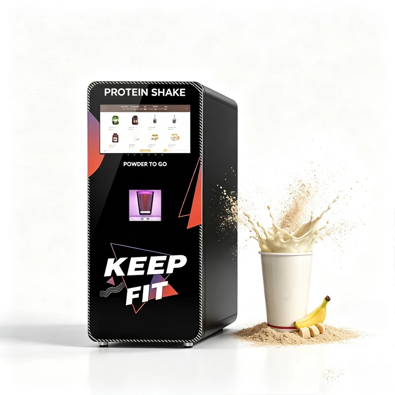 Floor Standing Automatic Protein Shake Vending Machine Multi‑Flavor Powder Beverage Self‑Service Dispenser Customized