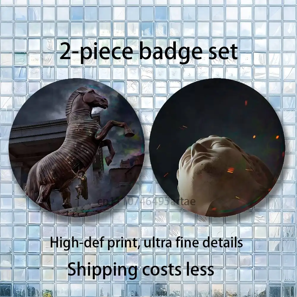 Movie 2026 The O-Odyssey 2-piece set Pins Backpack Clothes Jewelry Accessories Cartoon Round Brooch Button Badge Gifts