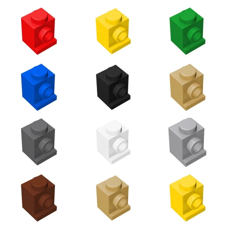 10개 4070 1x1 헤드라이트 포함 블록 조립 액세서리 브릭 DIY 예비 부품 장난감과 호환