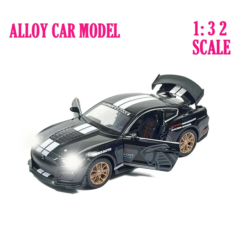 

1:32 Diecast Pullback Muscle Car Model Repilca with Light Sound Scale Alloy Miniature Kid Boy Xmas Gift Toy