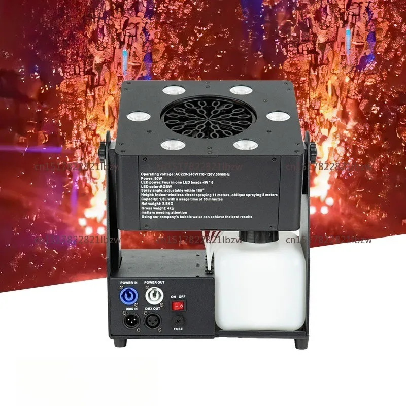 Bubble Machine Remote  Mini LED 6x4W Bubble Machine Concert Party Stage Machine Control for DJ Disco Bar