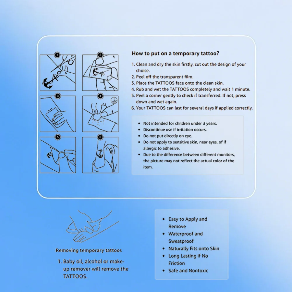 28pcs Temporary Tattoo Dragonfly Colorful Goldfish Bird With Flowers Waterproof Long-lasting Body Stickers Hummingbird For - view 6