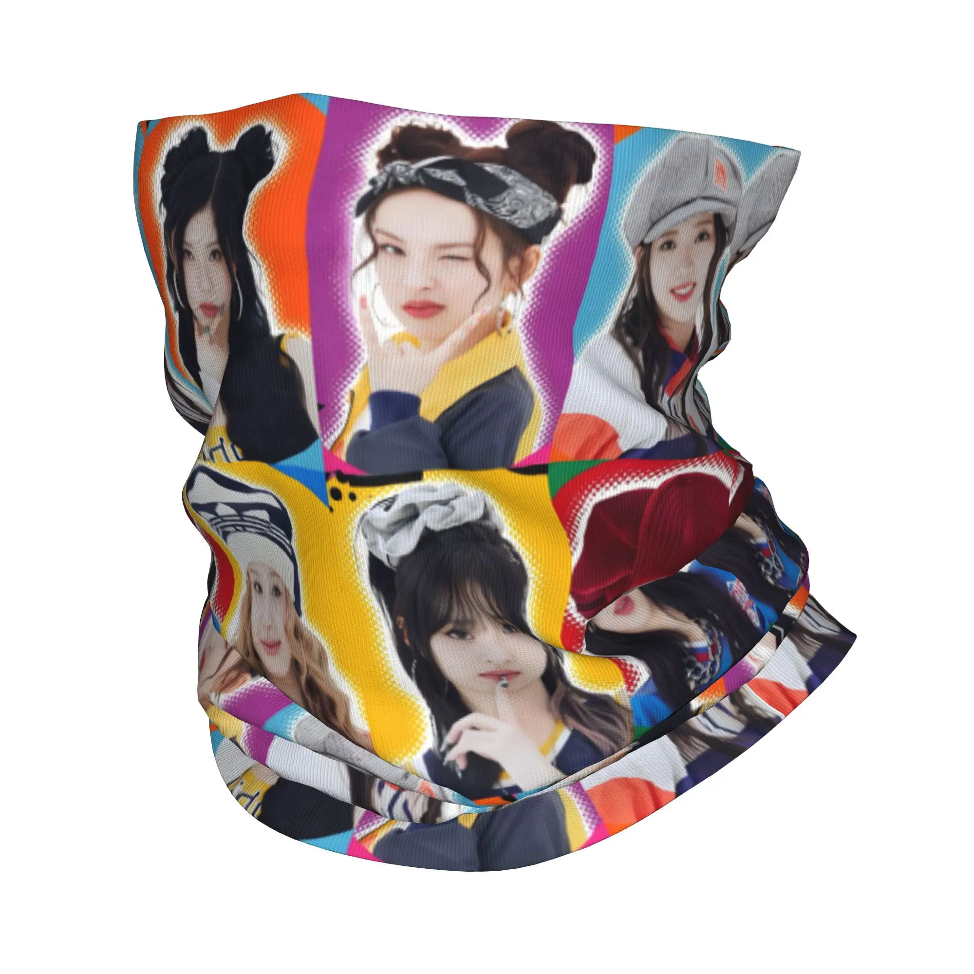 

Custom B-Babymonsters Bandana Neck Warmer Women Men Winter Ski Tube Scarf Gaiter Kpop Girls Face Cover