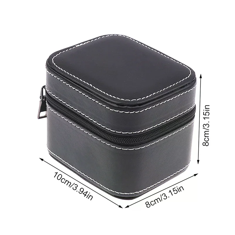 กล่องใส่นาฬิกาหนัง PU คุณภาพสูง สำหรับนาฬิกาข้อมือแบบพกพา ดีไซน์ทันสมัย พร้อมซิป สำหรับเก็บนาฬิกาเดี่ยว