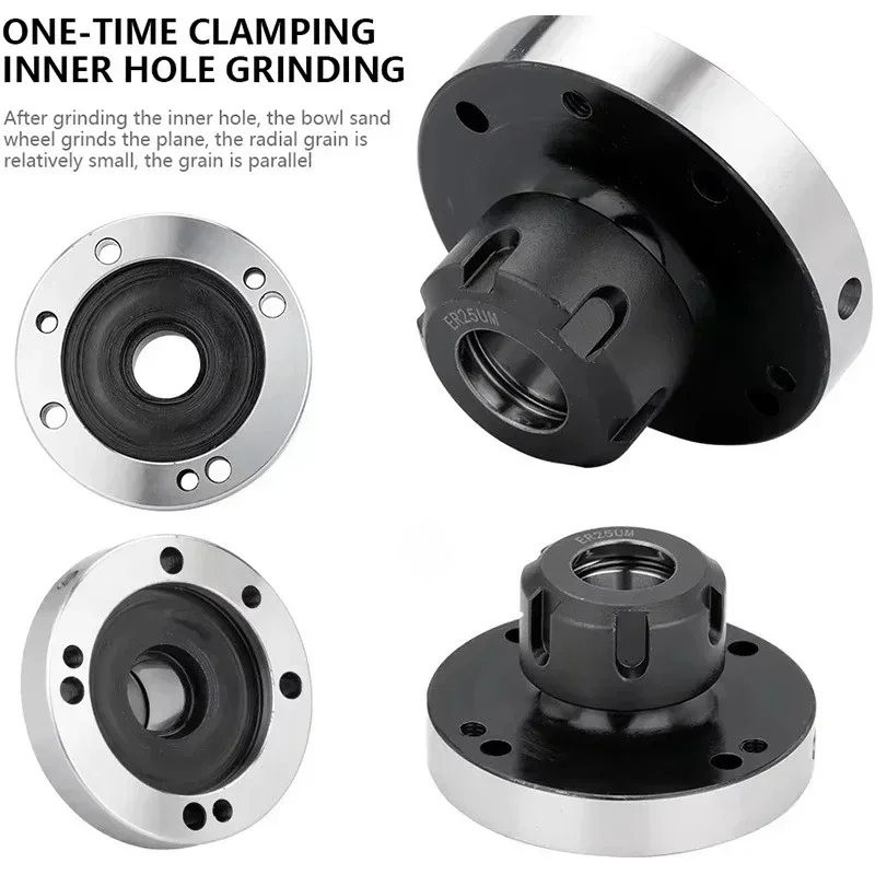 

Патрон ER32-A2-4 ER25 ER32 ER40, 45/80 мм, 100/125 мм, мини-фланцевый, четырехосевой, картриджный цанговый патрон для фрезерных и токарных станков с ЧПУ
