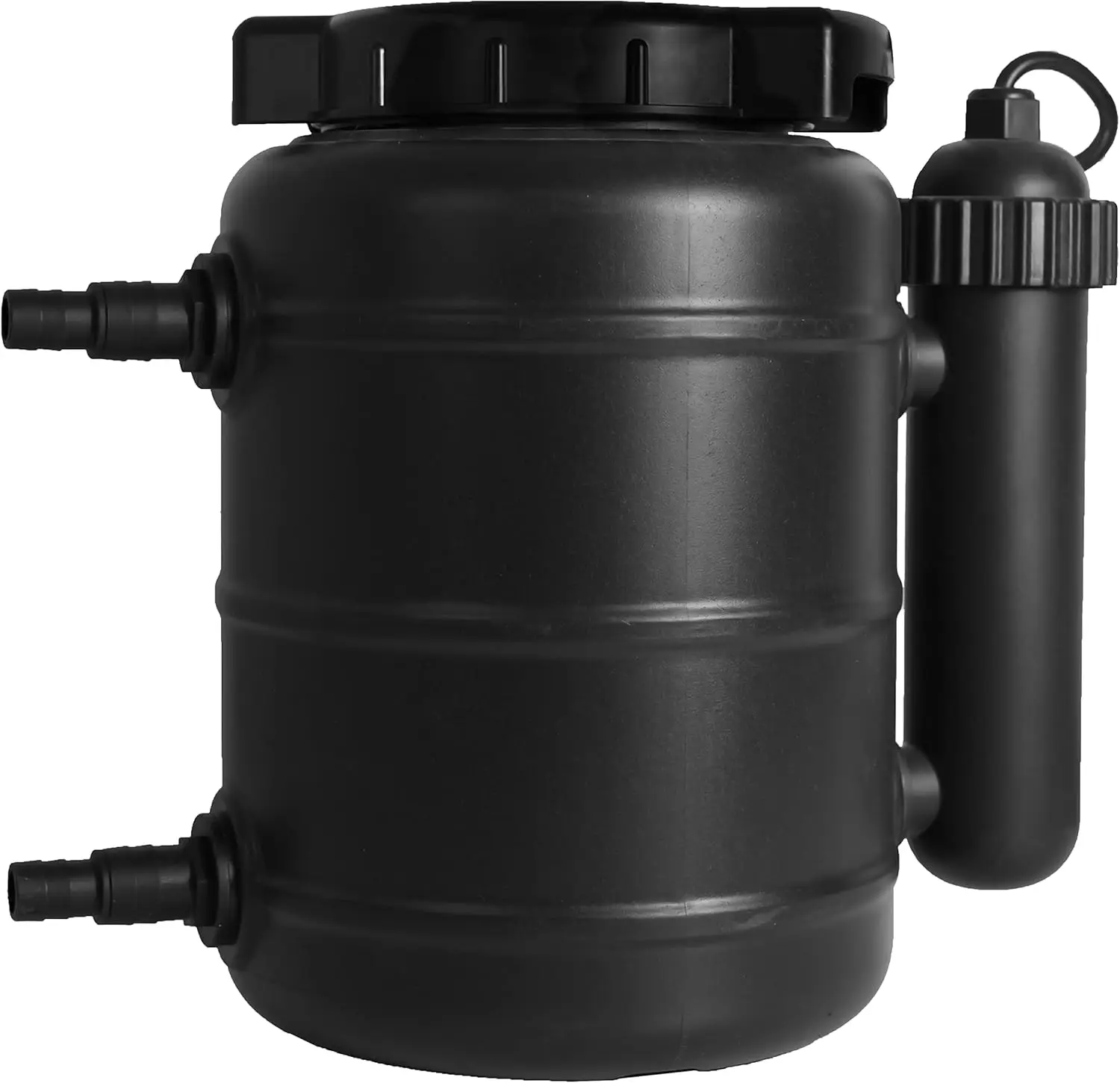 Complete Pond Filter with UV Clarifier Black Ideal for Removing Debris and Improving Water