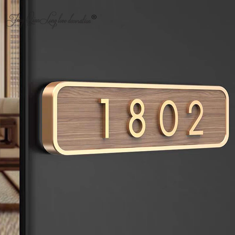 Custom Bsign Wooden Numbers Door Numbers Apartment Number Sign Room Plate