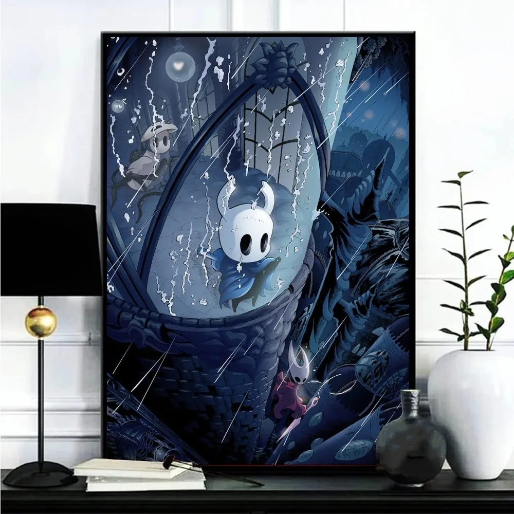 Hollow Knight Poster Gallery Prints Self Adhesive  Home Decor Decoration Wall Decals Living Room Sticker