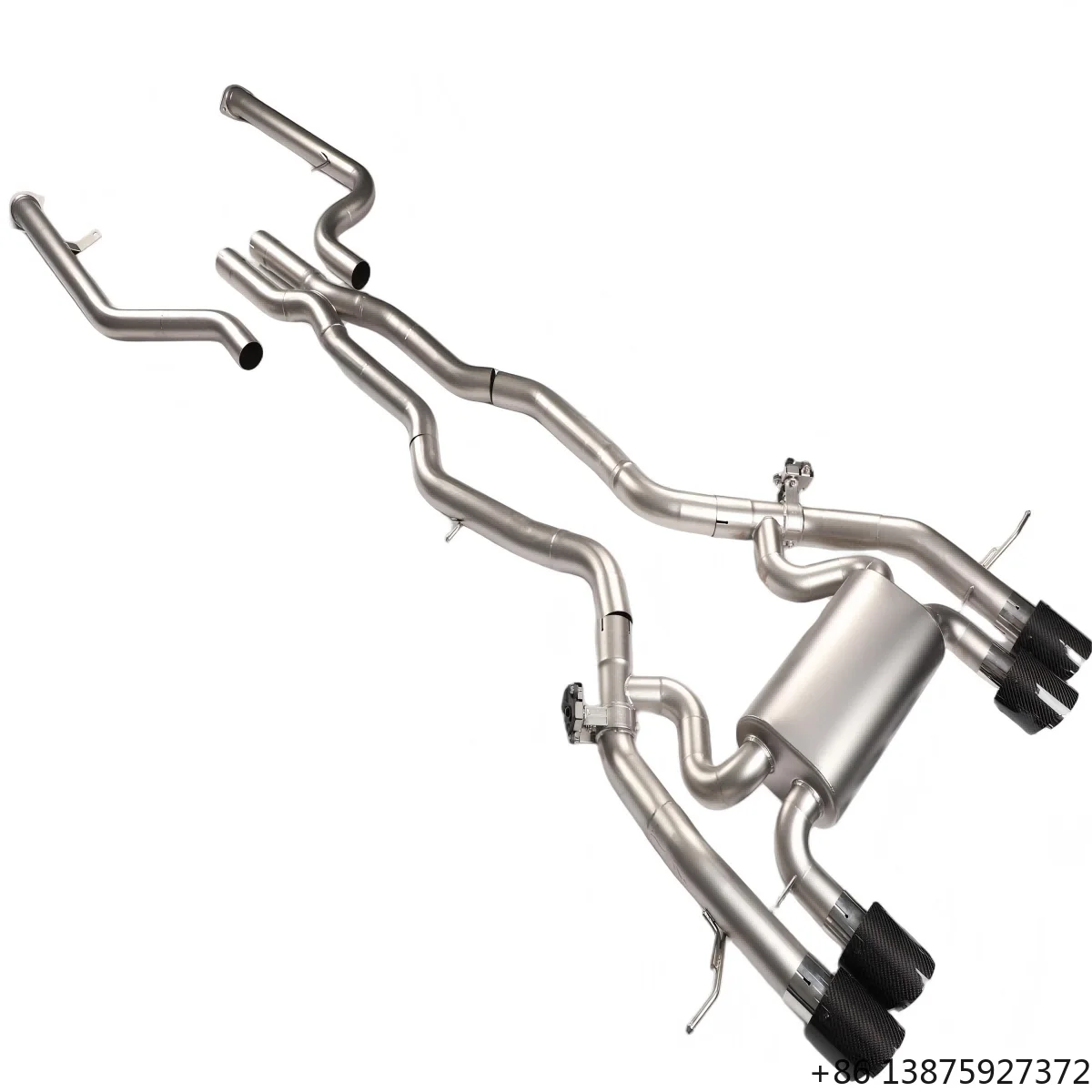 

JYD Factory Valvetronic Catback Exhaust Pipes for M2 G87 2023 Stainless Steel Exhaust Pipe Muffler With Carbon Fiber Tip