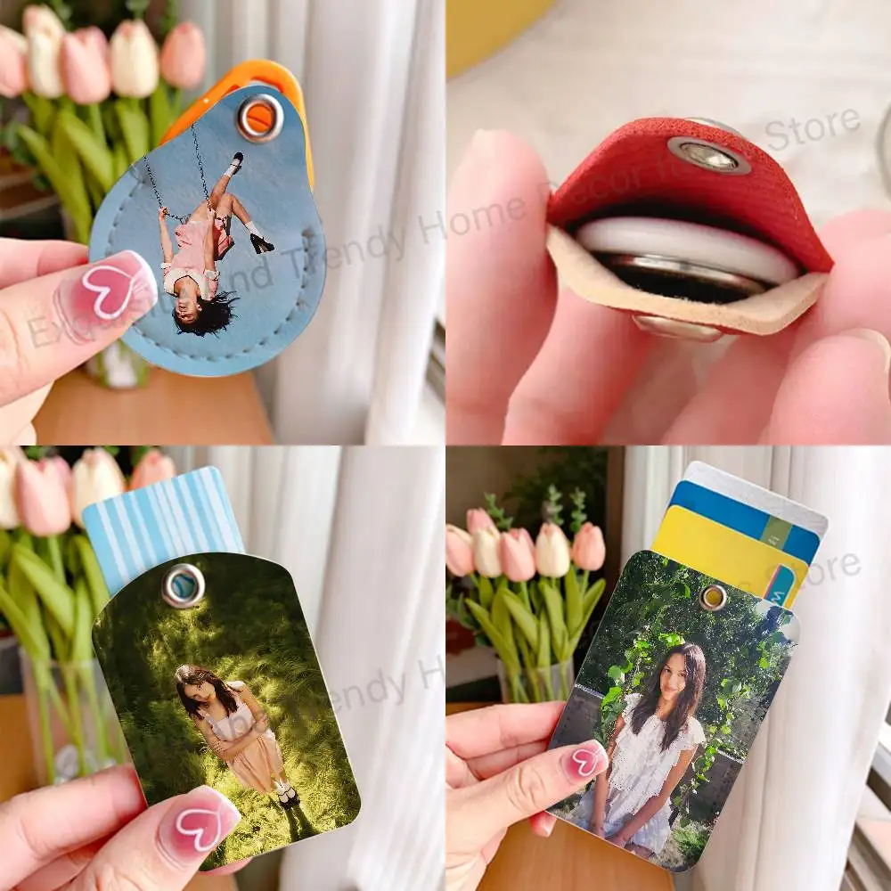 You Seem Pretty Sad for a Girl So in Love Cartoon Anime Leather Card Holder Can Store Access Control ID Card Subway Air Tag Case