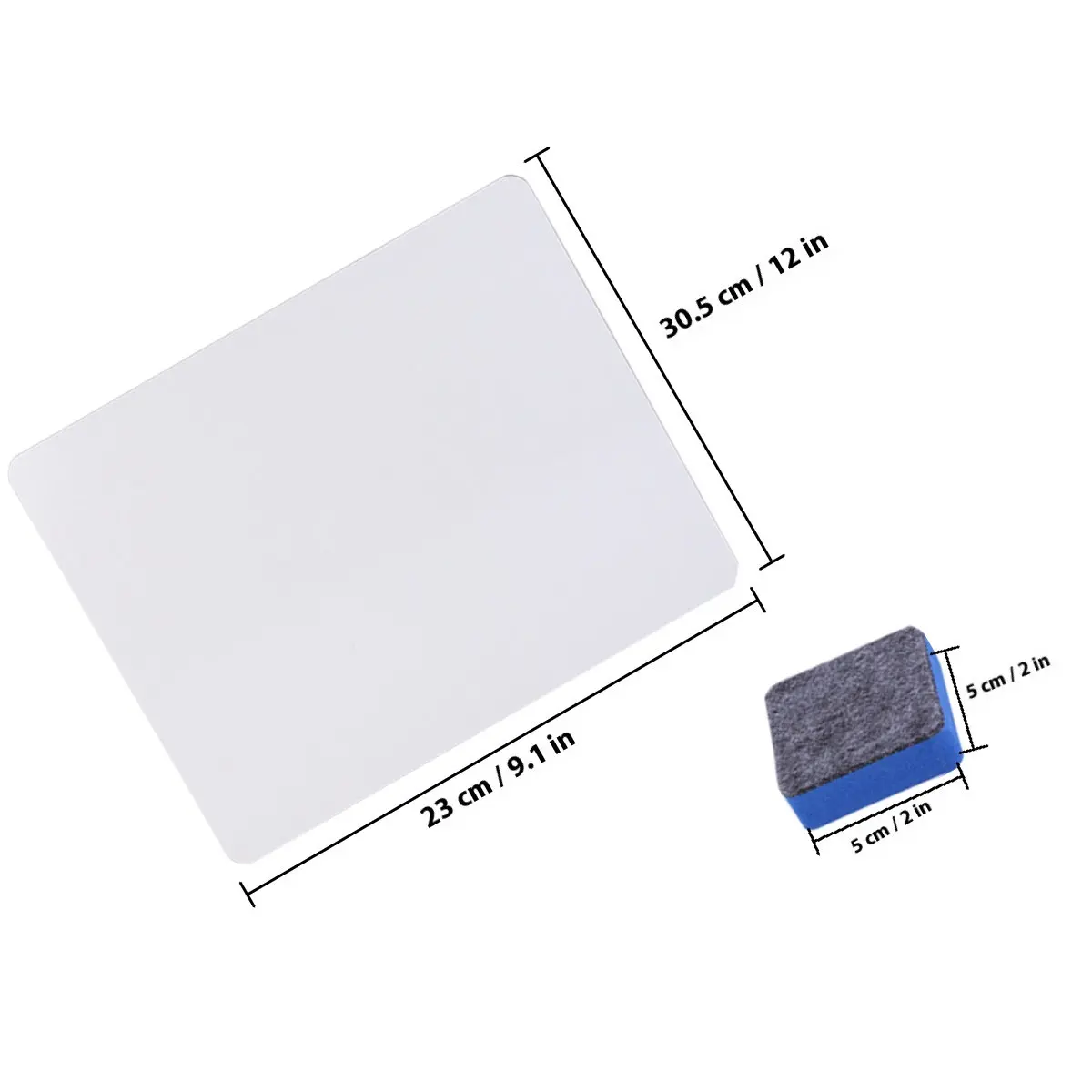 Mini Whiteboard 6 Pack Lightweight Dry Erase Desktop Boards for Office Home Study Kids Doodle Messages