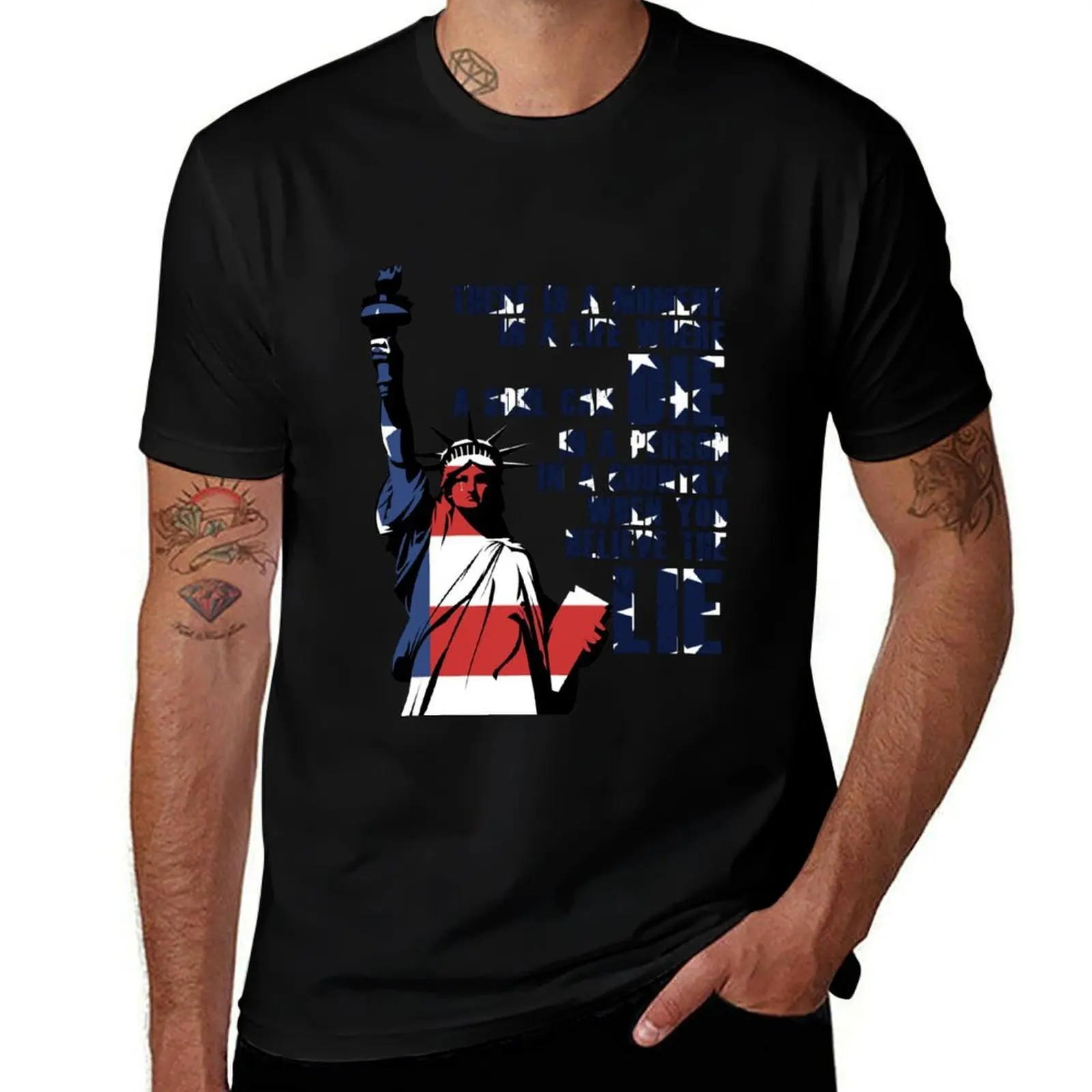 u2 american soul lie T-Shirt Performance Workout Short Sleeve Tee