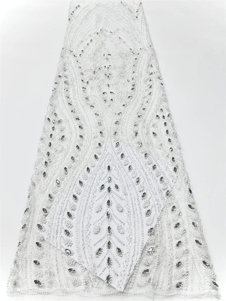 أحدث أقمشة الدانتيل التسلسل الأفريقي، التطريز العريس، الفرنسية، مواد الزفاف النيجيري، جودة عالية، نسيج الدانتيل الخرز #5