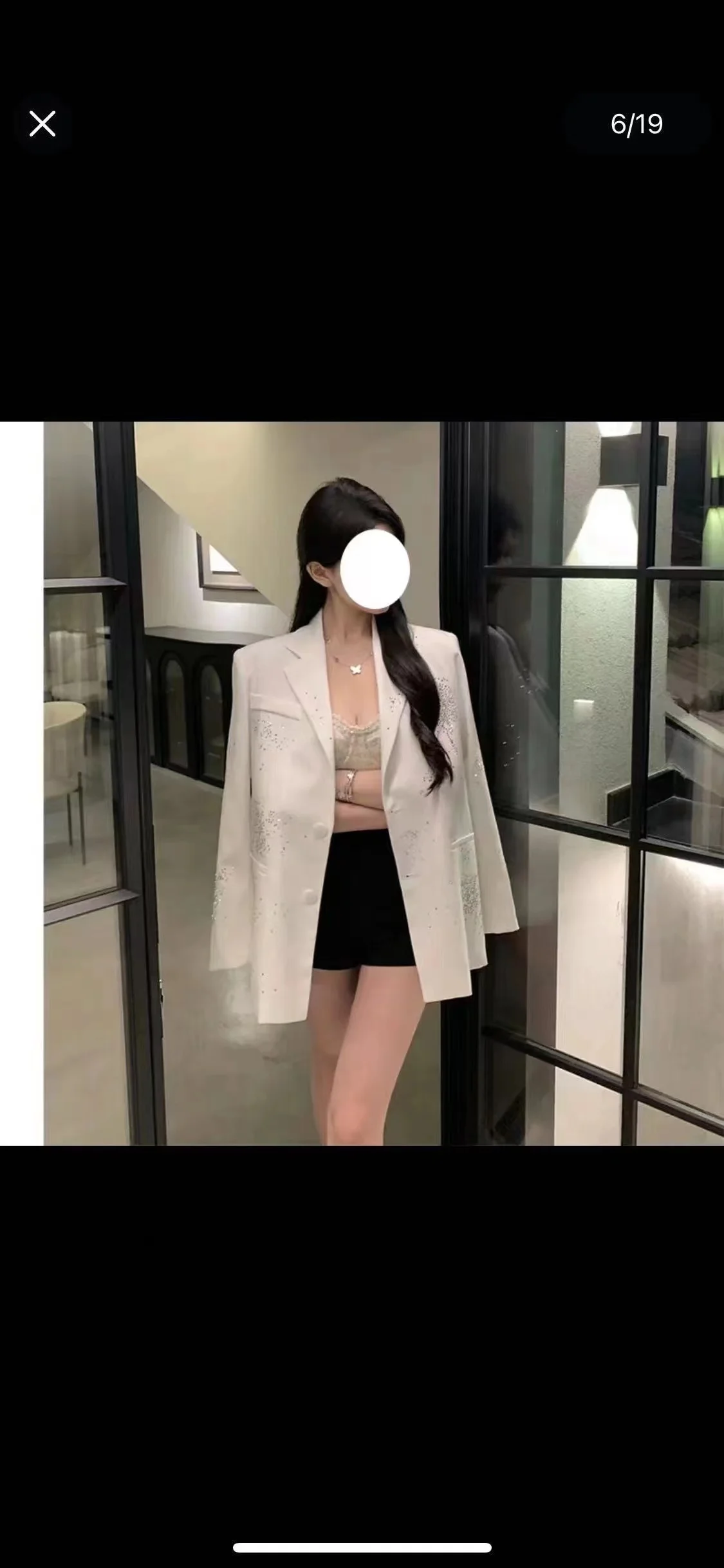 Women's Small Fragrance Style Full Sky Star Hot Diamond Blazer Coat Retro Casual Rhinestone Single Breasted Suit Collar Jackets