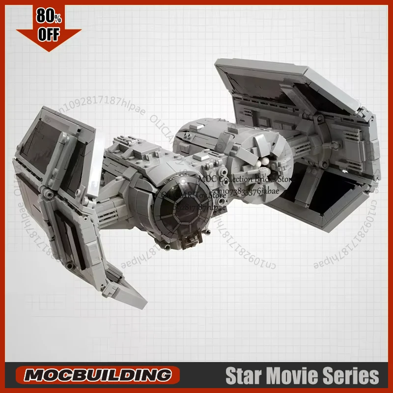 

Movie Sets Spaceship Moc Builidng Blocks Space Model Technology Bricks Starfighter Kits DIY Assemble Model Toys Display Gifts