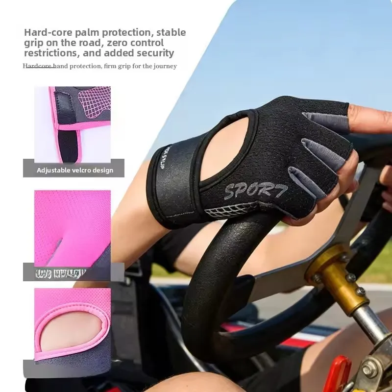 Fitness Wear Resistant Anti Slip Gloves Breathable Shockproof Gloves In The Palm Outdoor Cycling Climbing Boxing Exercise Gloves