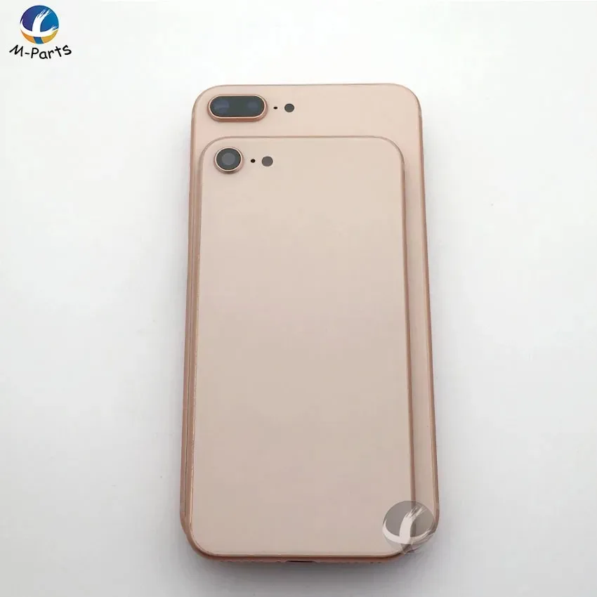 All New Back Housing For iphone 8 8P Plus Rear Cover Battery Lid Door Chassis Frame With Logo + Free Gift Replacement