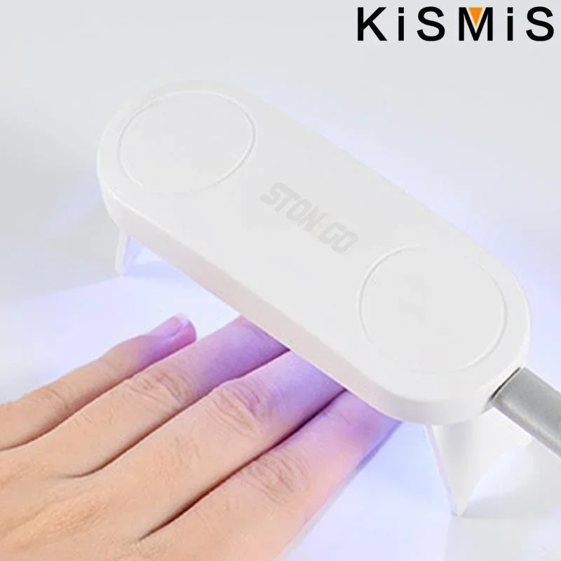 KISMIS-Mini secador de uñas de Gel UV, Máquina secadora de uñas, secado rápido, 6W, teléfono móvil