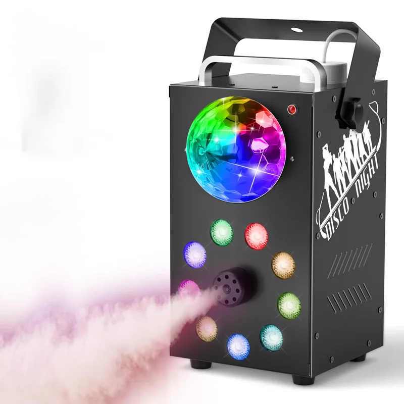 

Pop 700W Remote Control Fog Machine With LED RGB 3in1 Fog Machine Stage Show Led Smoke Machine Disco DJ Party Club Bar Event Sho