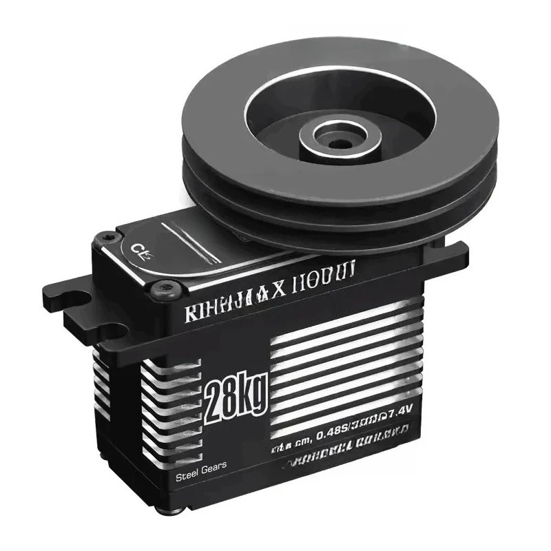 SW02CS 77g 28kg Digital Steel Gears Sail Winch Coreless high-pressure waterproof multi circle Servo Sports Sailboat Car