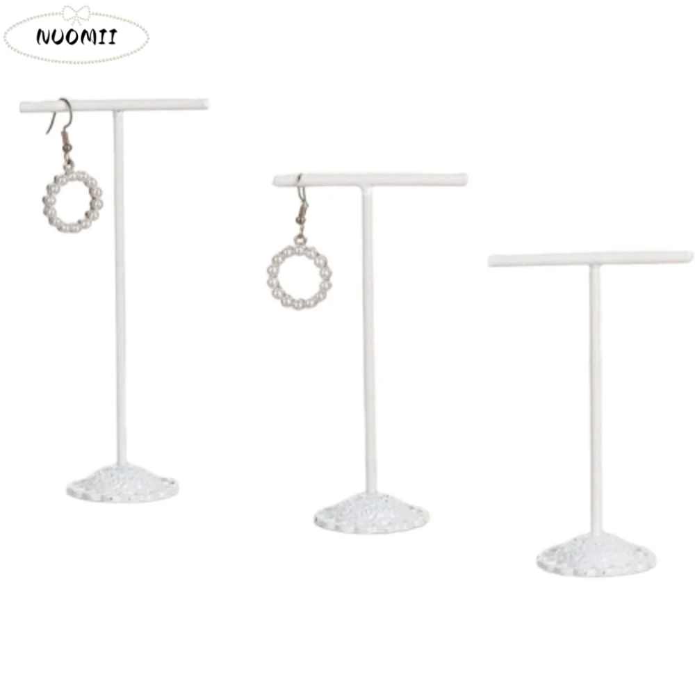 

3Pcs/Set T-Shaped Earrings Display Stand Metal Hanging Jewelry Display Holder Portable Ornament Necklace Organizer Rack Jewelry