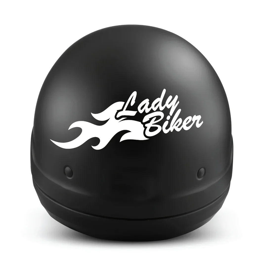 

1Pc Personalized Creative Female Knight Flame Sticker Reflective Waterproof Decal for Motorcycle Bike Helmet Decor Accessories