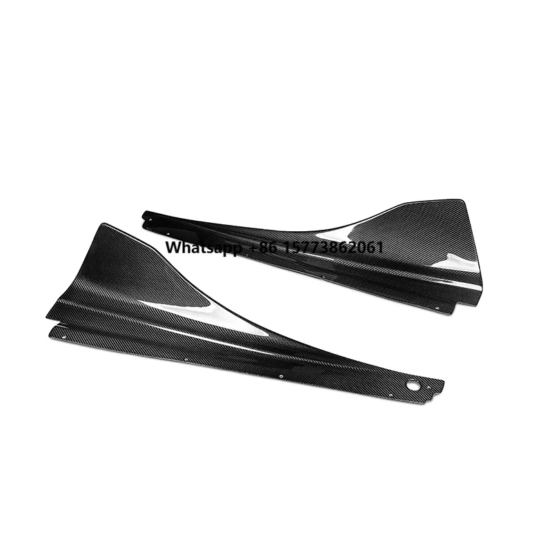 Vorstein Style Dry Carbon Fiber Car Accessories Extend Side Skirts for Mclaren 720S 2015-2018 Carbon Front Skirts