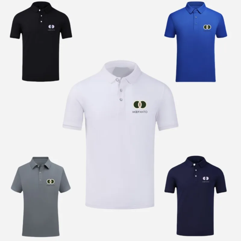 

Summer 2025 Classic Polo Shirt Men's Short Sleeved Pure Cotton Lapel Shirt Solid Color Casual Executive Business Brand T-shirt