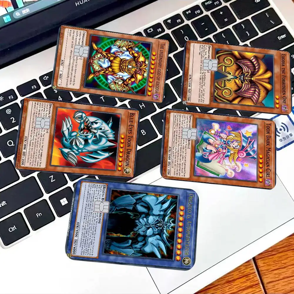 Karty MONSTER z Yu-Gi-Oh! Różne anime, karty kredytowe, karty autobusowe, naklejki, fajne dekoracje, wodoodporne naklejki, kolekcja zabawek