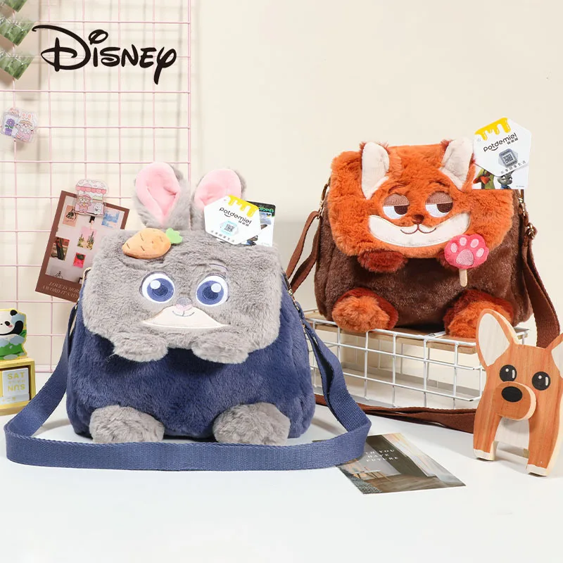 

Authentic Disney Zootopia New Plush Doll Backpack Brand Original Women'S Doll Backpack Cartoon Cute Multifunctional Crossbody Ba