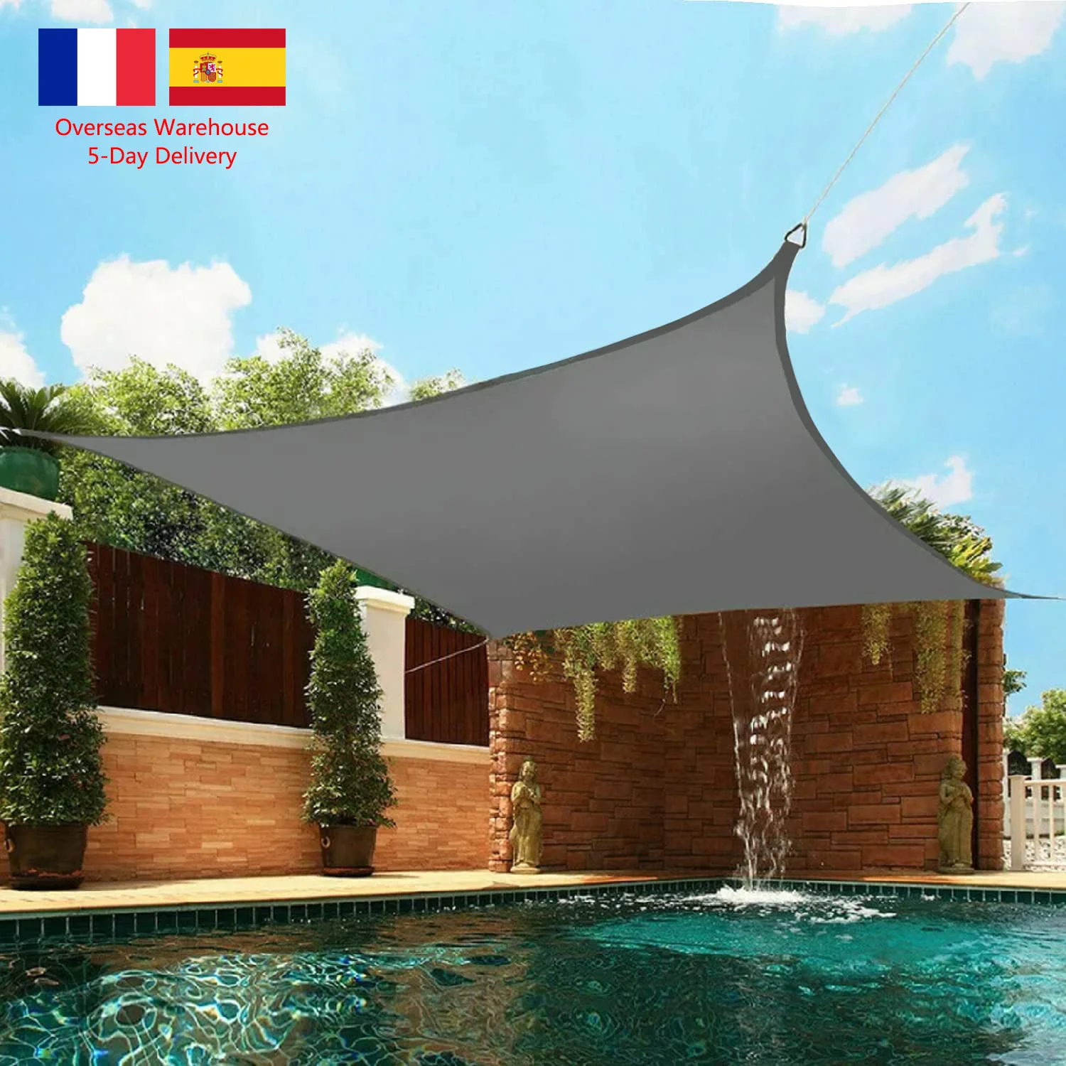 Anti-UV Outdoor Shade Sail Garden Waterproof Canopy Sun Shelter UV Block Awning Decor Sunshade Cloth