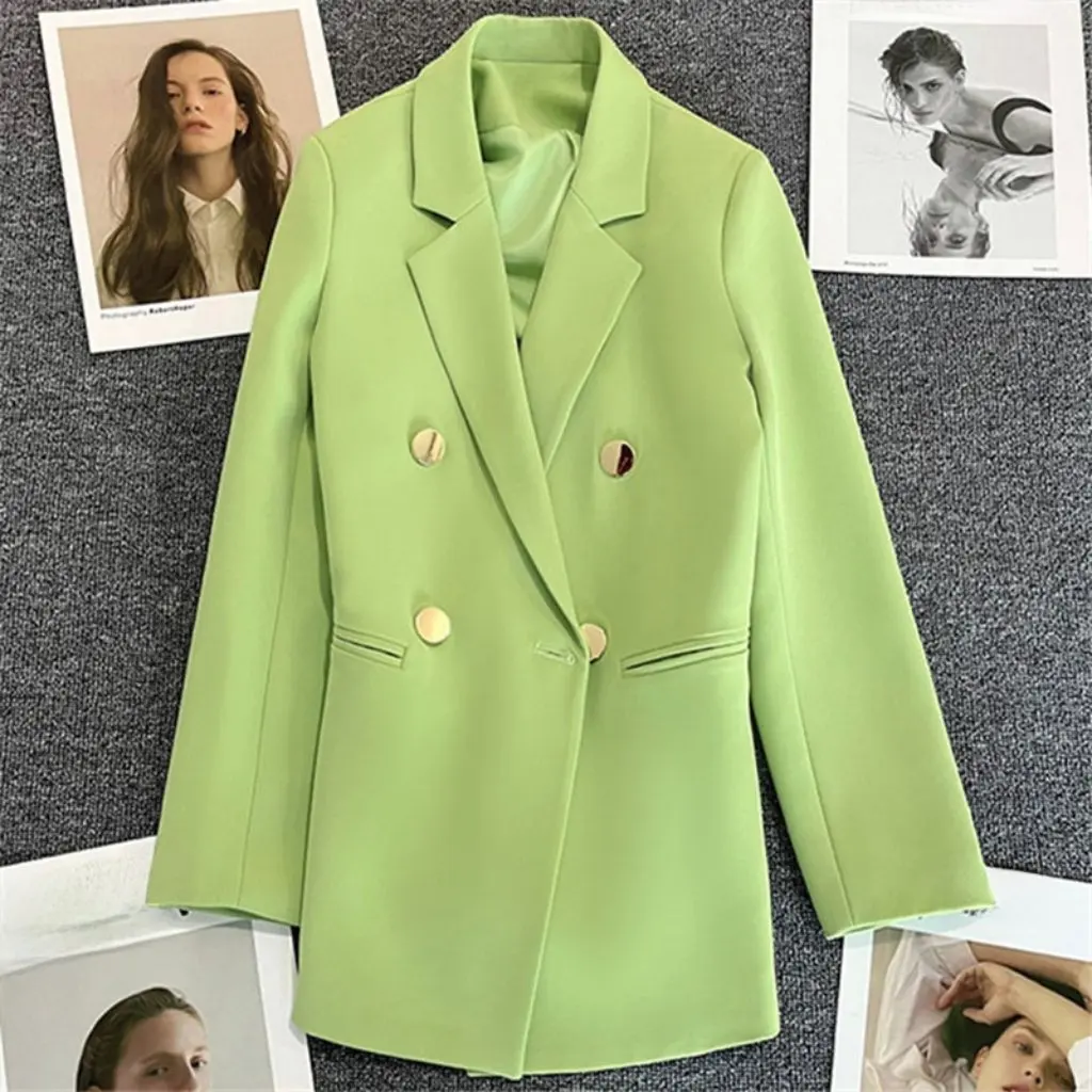 

Women's Bright Color Small Suit Jacket Korean Style Spring Autumn All-match Temperament Casual Fashion