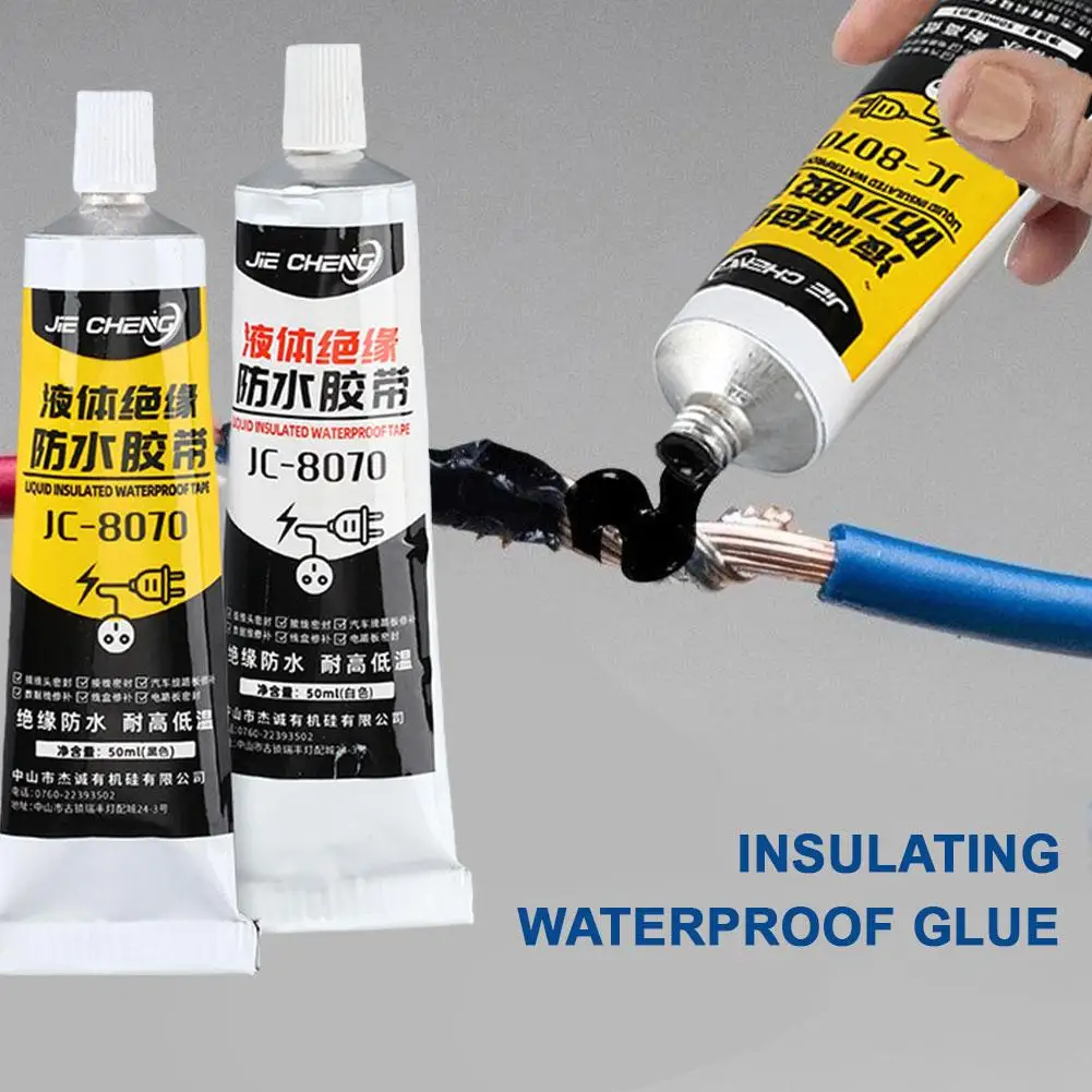 30ml/50ml Liquid Insulation Tape Strong Adhesive For Rubber Electrical Wire Cable Coat Circuit Board Sealed Wholesale L9A2