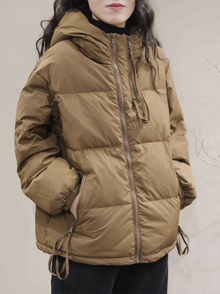 

ort Padded Jaet Women's Casual Thiened Hooded Cotton Coat Small Size Outerwear Winter New Sle Commute Korean Sle