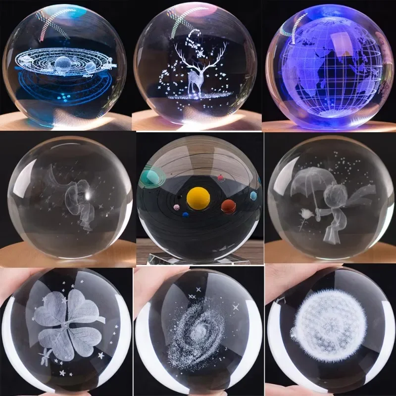 New product with solar system Crystal ball high value