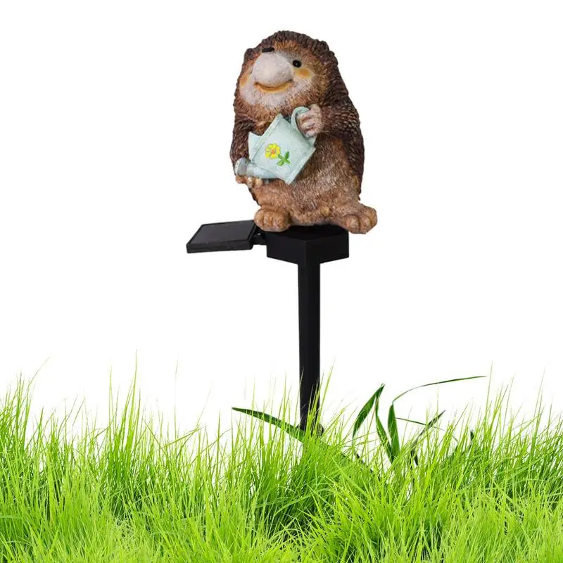 

Hedgehog Garden Stake Light Garden Stake Lights Outdoor Hedgehog Statue Lamp Exquisite Hedgehog Ground Lamp Decorative Lights