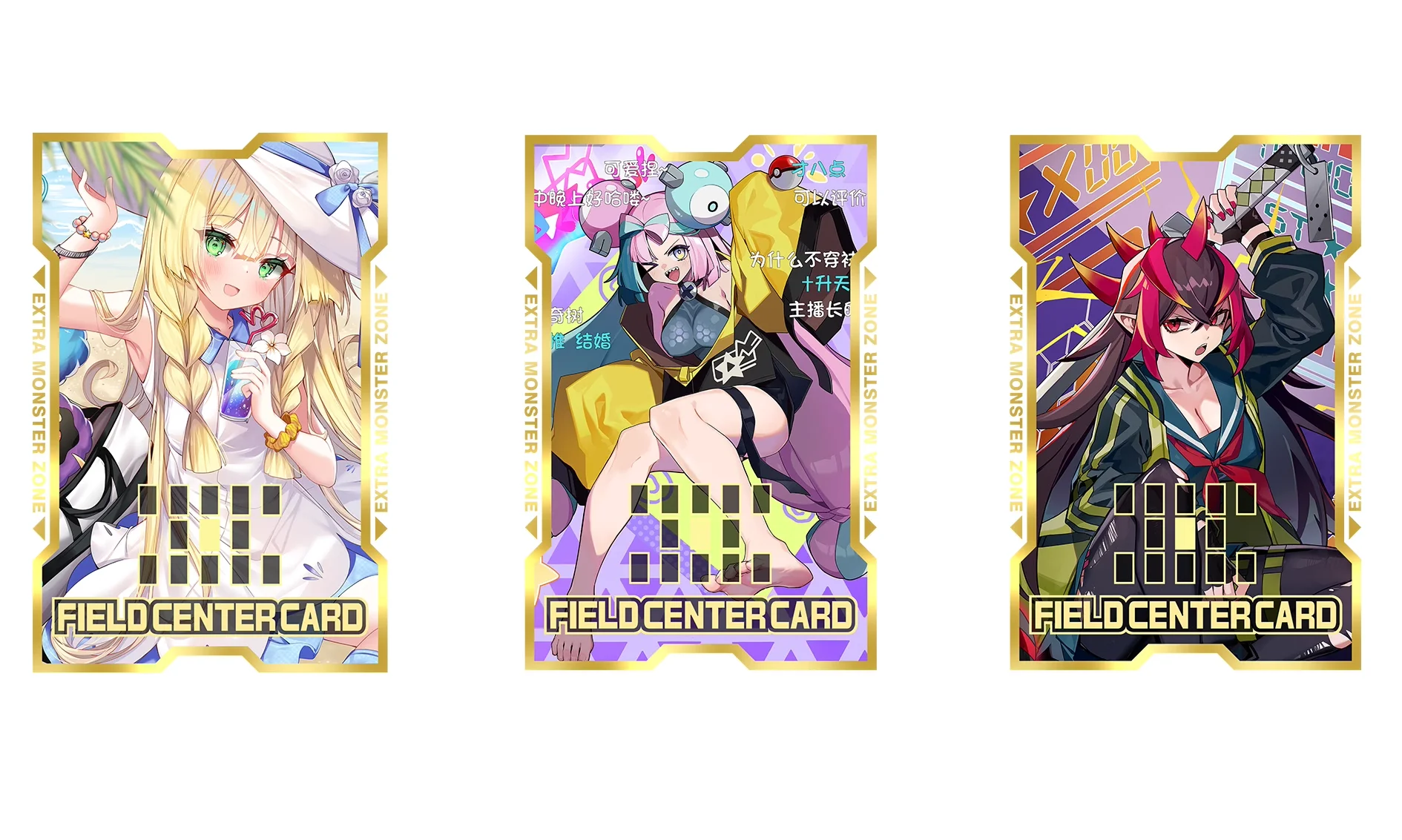 Yu-Gi-Oh! Carte Game Field Center Card Yugioh Hiita the Fire Charmer Lono Dragonmaid acrilico partizione carte di separazione giocattolo