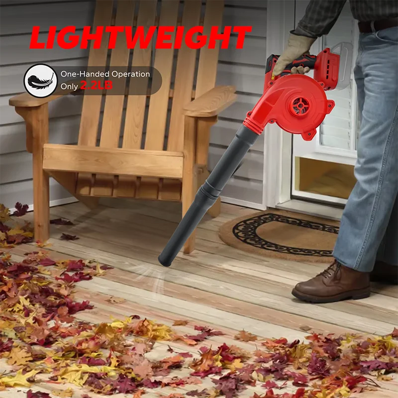 Powerful Cordless Electric Air Blower Vacuum Cleaner Leaf Blower Dust Computer Collector Power Tools Fit For Milwaukee Battery - view 3