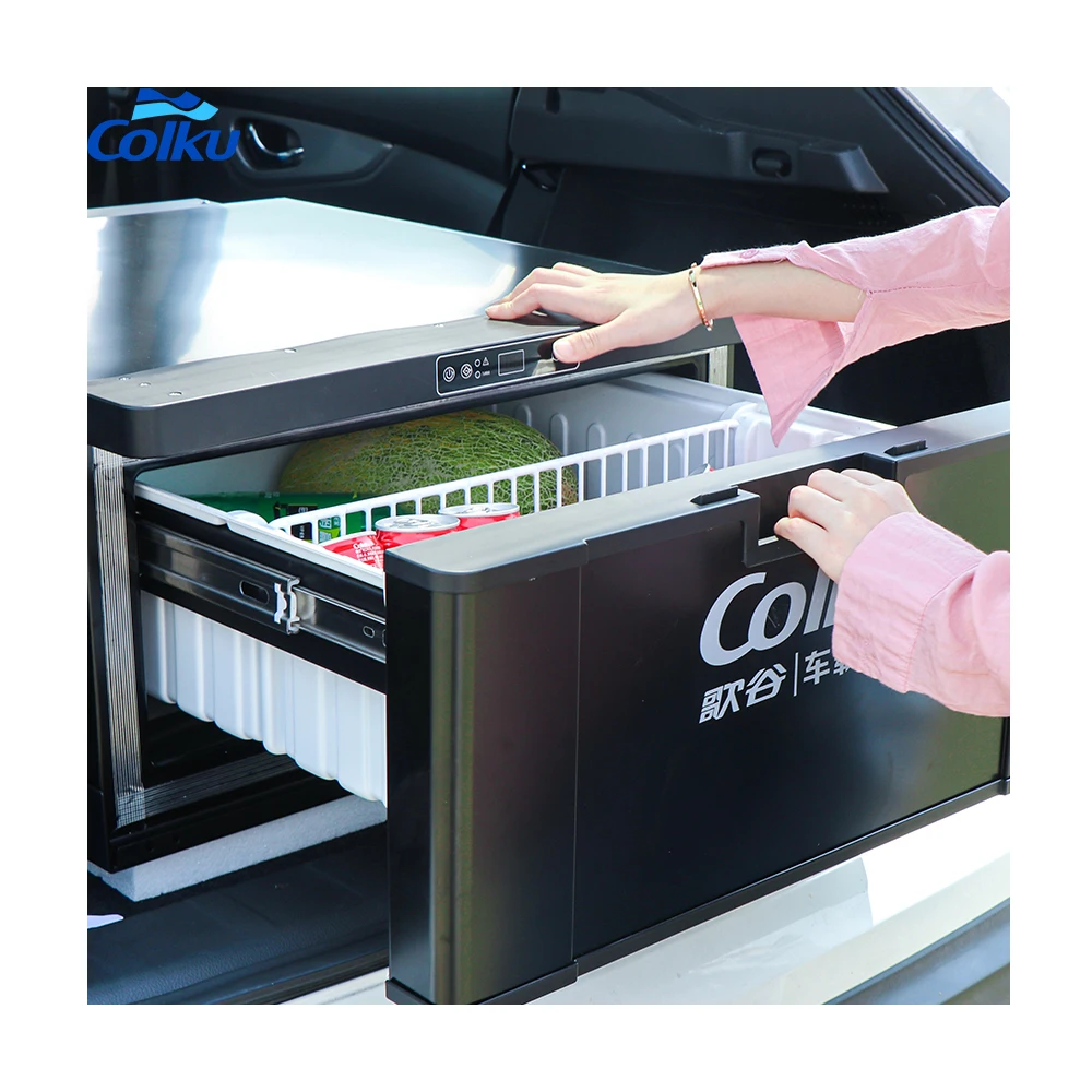 

Colku DC-40DR DC AC Portable Drawer Fridge Freezer Car Fridge 40L Flexible Compact for Boat Van Road Trip Patio Picnic