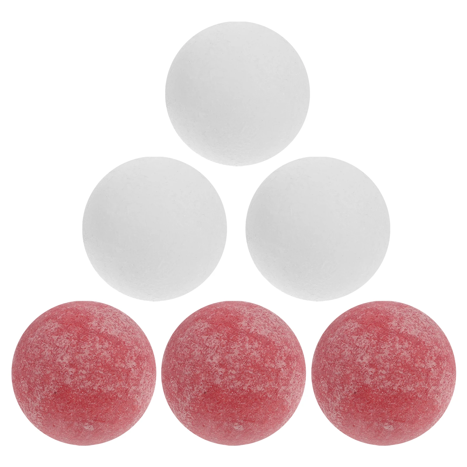 

6 Pcs Football Replacement Balls 36mm Matte Finish Soccer Toy Mini Foosball Tabletop Game Table Soccer Balls For Foosball Game