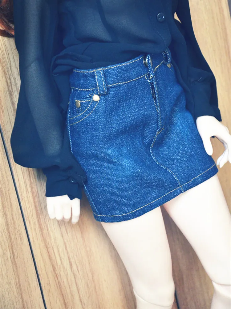 

Jeans Skirt for BJD1/6 1/4 1/3 SD16 Doll Clothes Customized CWB62