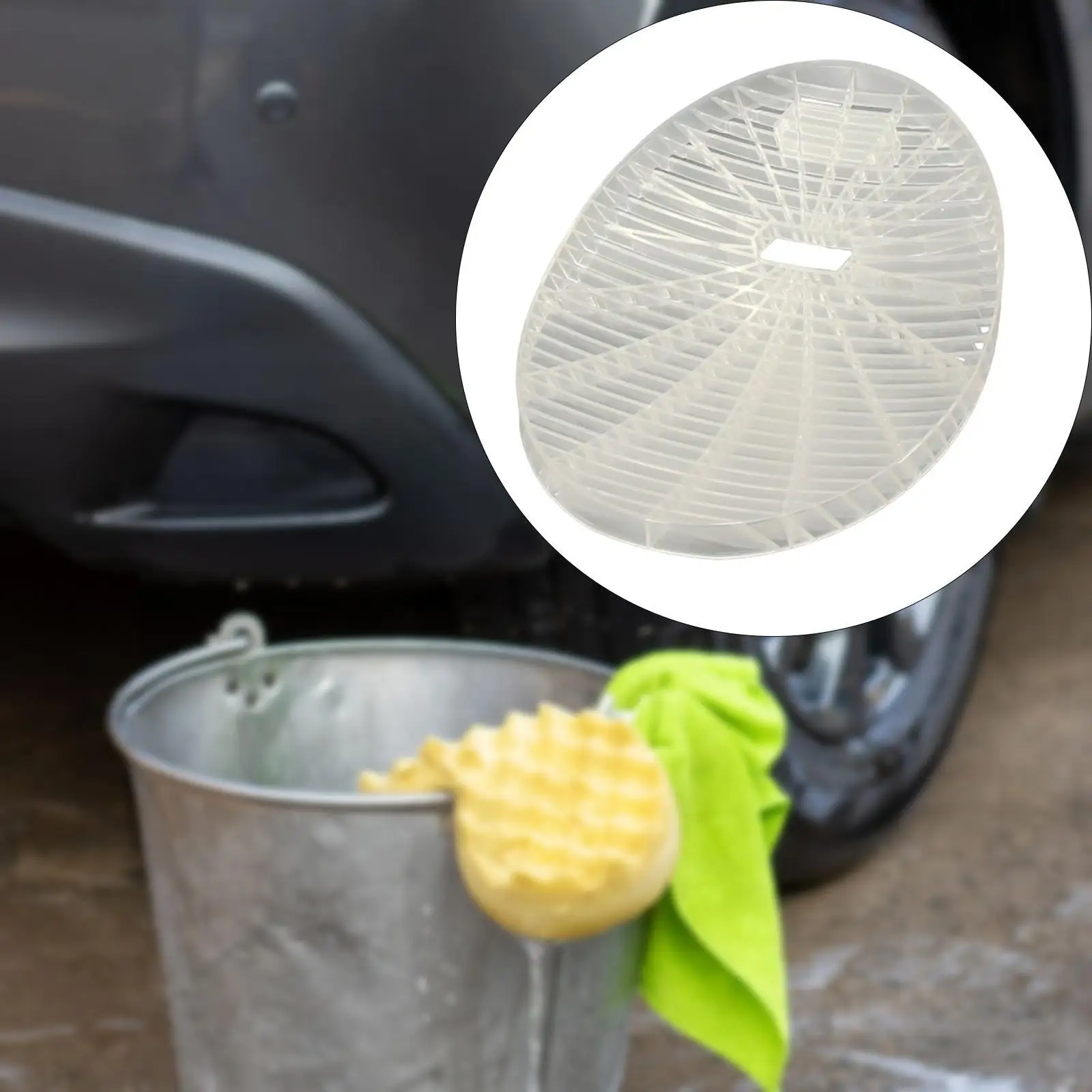 Multifunctional Washboard Car Wash Bucket Insert ABS PP for Interior Exterior Car Cleaning Kit