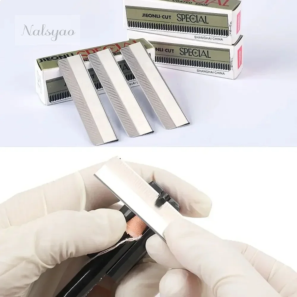 20/50/100pcs Trimmer Blade for Permanent Makeup Microblading Eyebrow Knives Stainless Steel Brow Tattoo