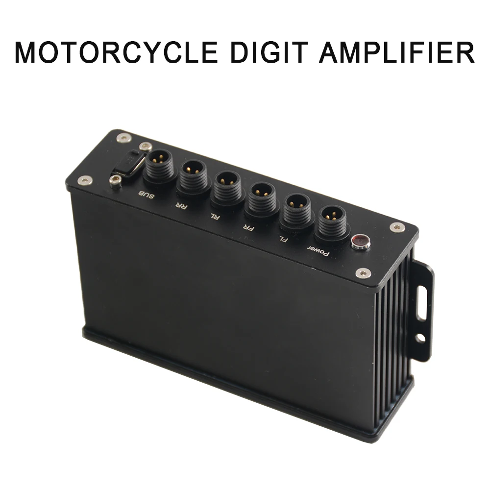 Motorcycle Custom World Universal Handlebar Mount Speakers with Amplifier Plug and Play