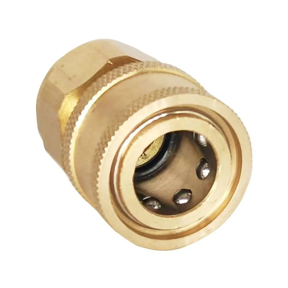 1Set 3/8 M22 Pipe Joint For M22 High Pressure Washer Quick Connect Kits Hose Coupler Adapter Set M22 14/15mm Water Outlet Set