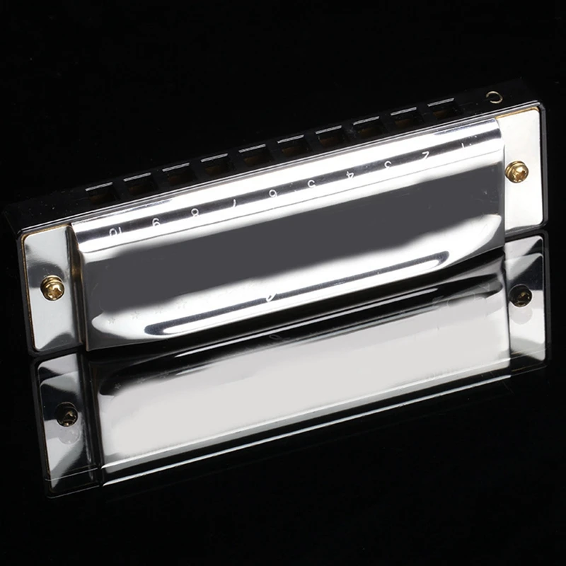 10 حفرة البلوز هارمونيكا C مفتاح طالب الأطفال التعليم المبكر لغز آلة موسيقية لعبة تعليمية