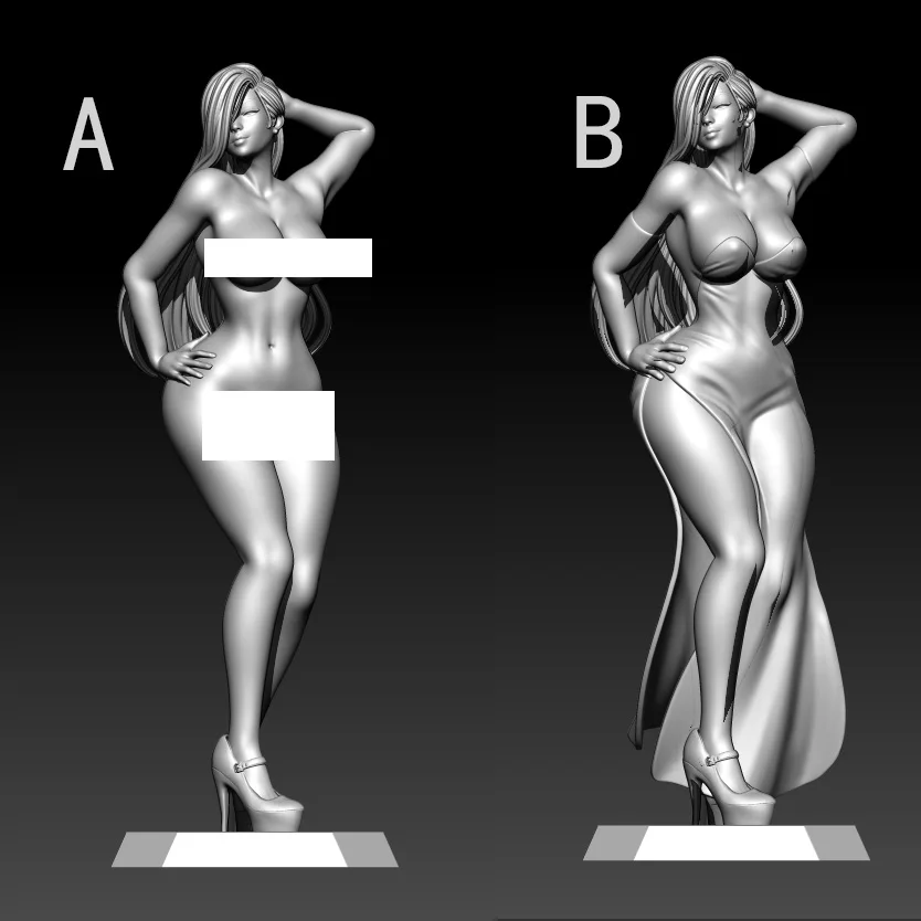 1/24 75mm 1/18 100mm Resin Model Kits Dancing Girl Figure Sculpture Unpainted No Color RW-1246