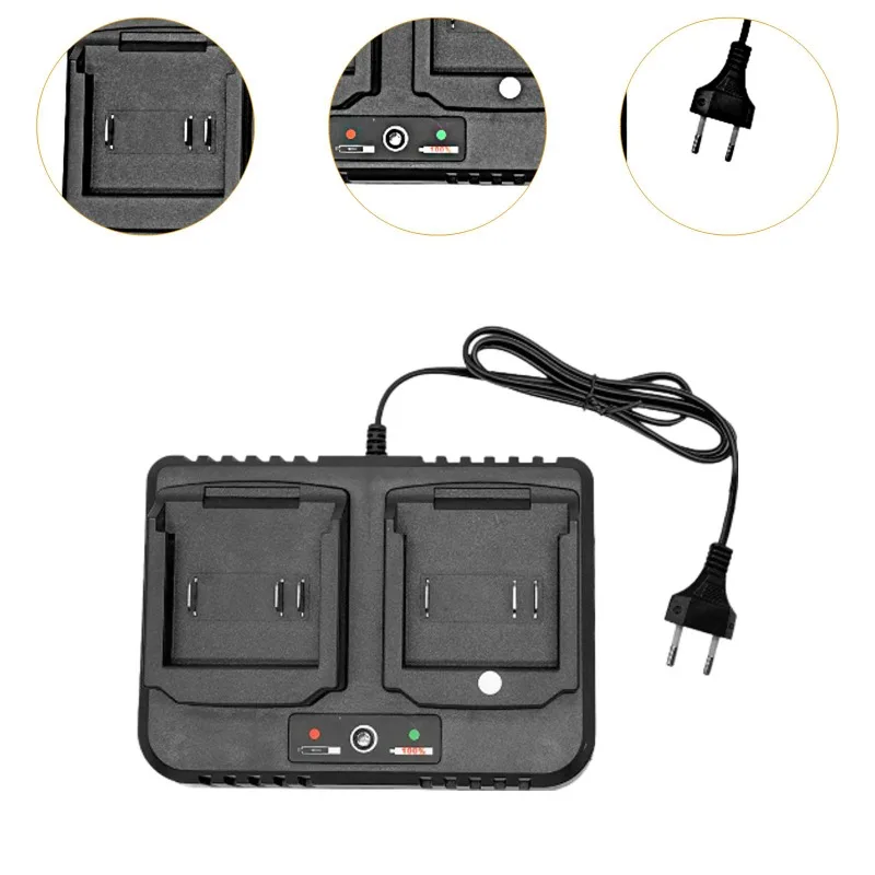 

Dual-Port Battery Charger Portable Lithium Battery Charger for Makita 18V Lithium Batteries Power Tool Battery Charging Station