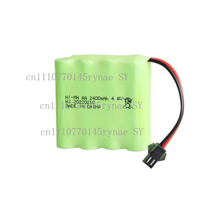 AA 4.8V single-line arrangement 2400mAh Ni-MH Rechargeable Battery Pack For RC Toys Cars Tanks Robots Boats Guns