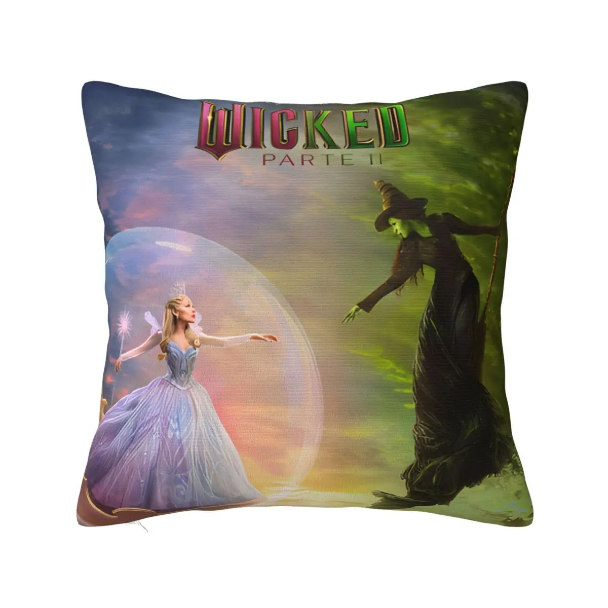 Wicked For Good Pillowcases Merchandise Printed Polyester Cushion Cover Decorative Pillow Case Cover Home Square Multi-Size